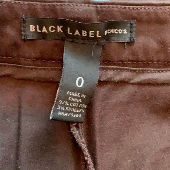 Chico's Black Label Capris with Gold Zipper Accents - Picture 4 of 4